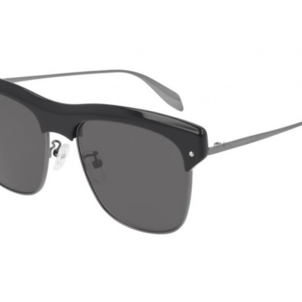 *SOLD* Alexander Mcqueen Unisex Am0235s 55Mm Sunglasses Black Ns.